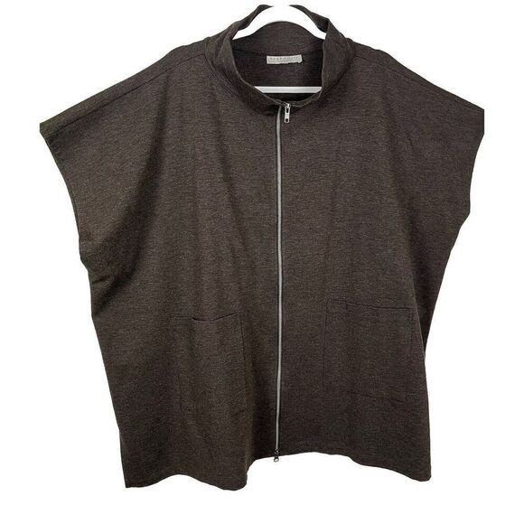 Bryn Walker Pip Poncho Fleece Zip Oversized Porch Women’s Size S‎ - Picture 1 of 9